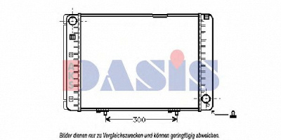 AKS DASIS 122540n -  Радиатор, охлаждение двигателя